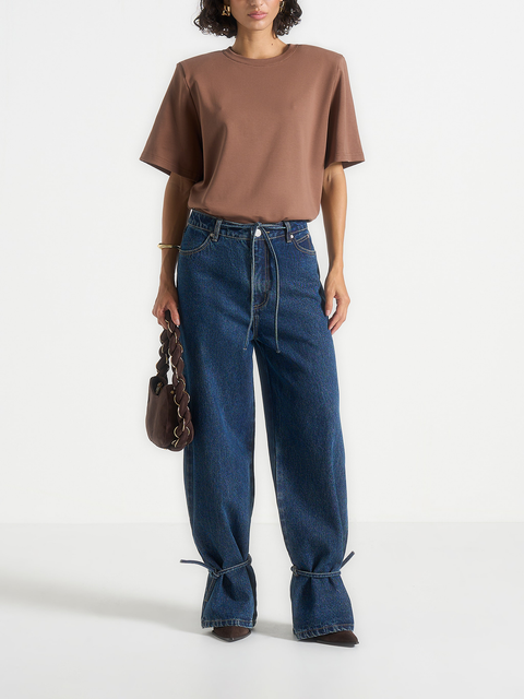 Faye Wide Mid Rise Jeans