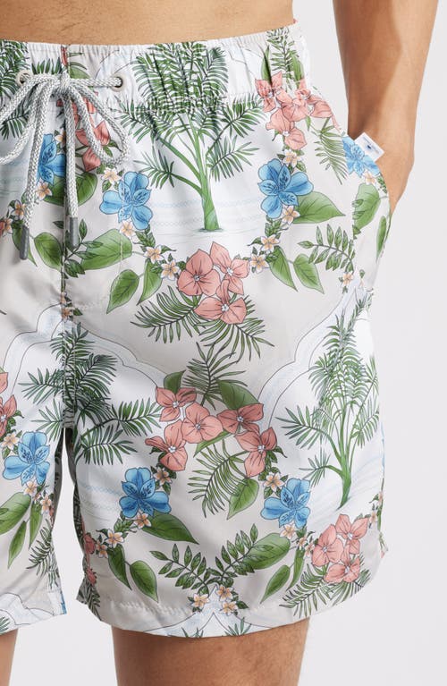 Shop Vintage Summer Ponji Swim Trunks In Green