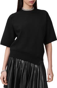 AllSaints Remi Elbow Sleeve Knit Top