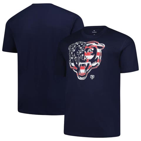 Men's Fanatics  Navy Chicago Bears Big & Tall Americana T-Shirt