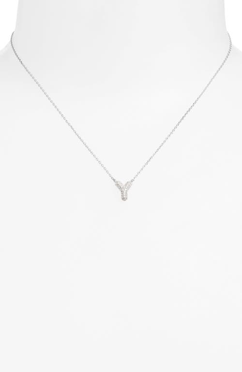 Leith Cubic Zirconia Initial Pendant Necklace
