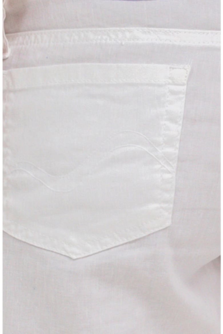 Pleated Linen & Cotton Maternity Shorts, Alternate, color, WHITE