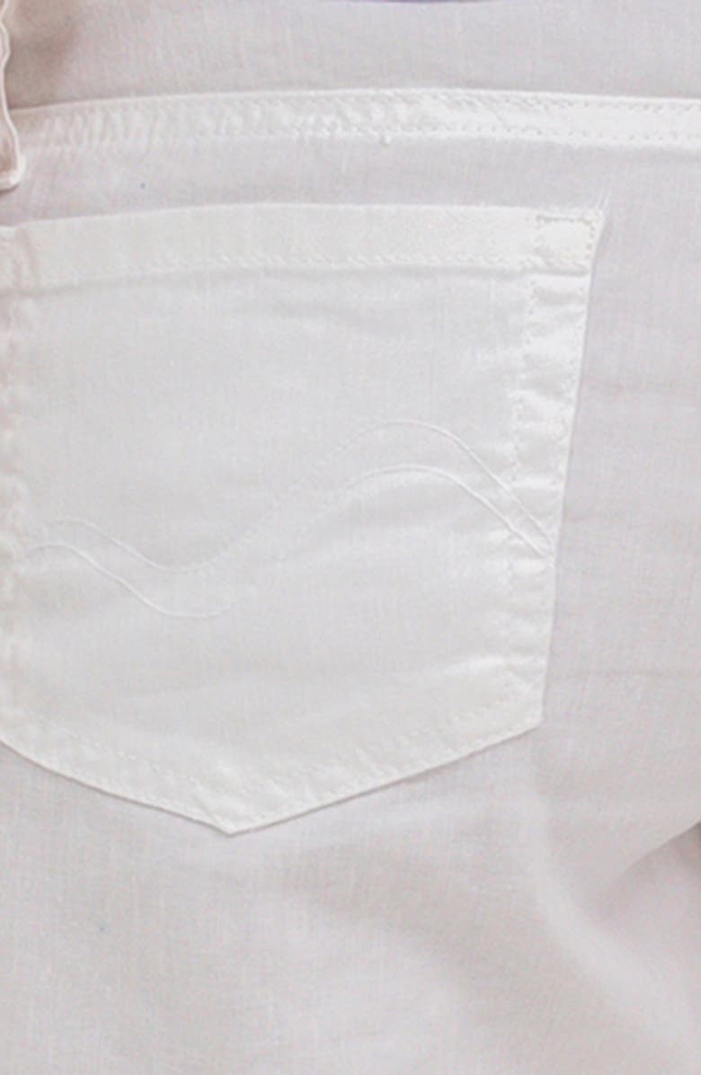 PIETRO BRUNELLI MATERNITY Pleated Linen & Cotton Maternity Shorts, Alternate, color, White