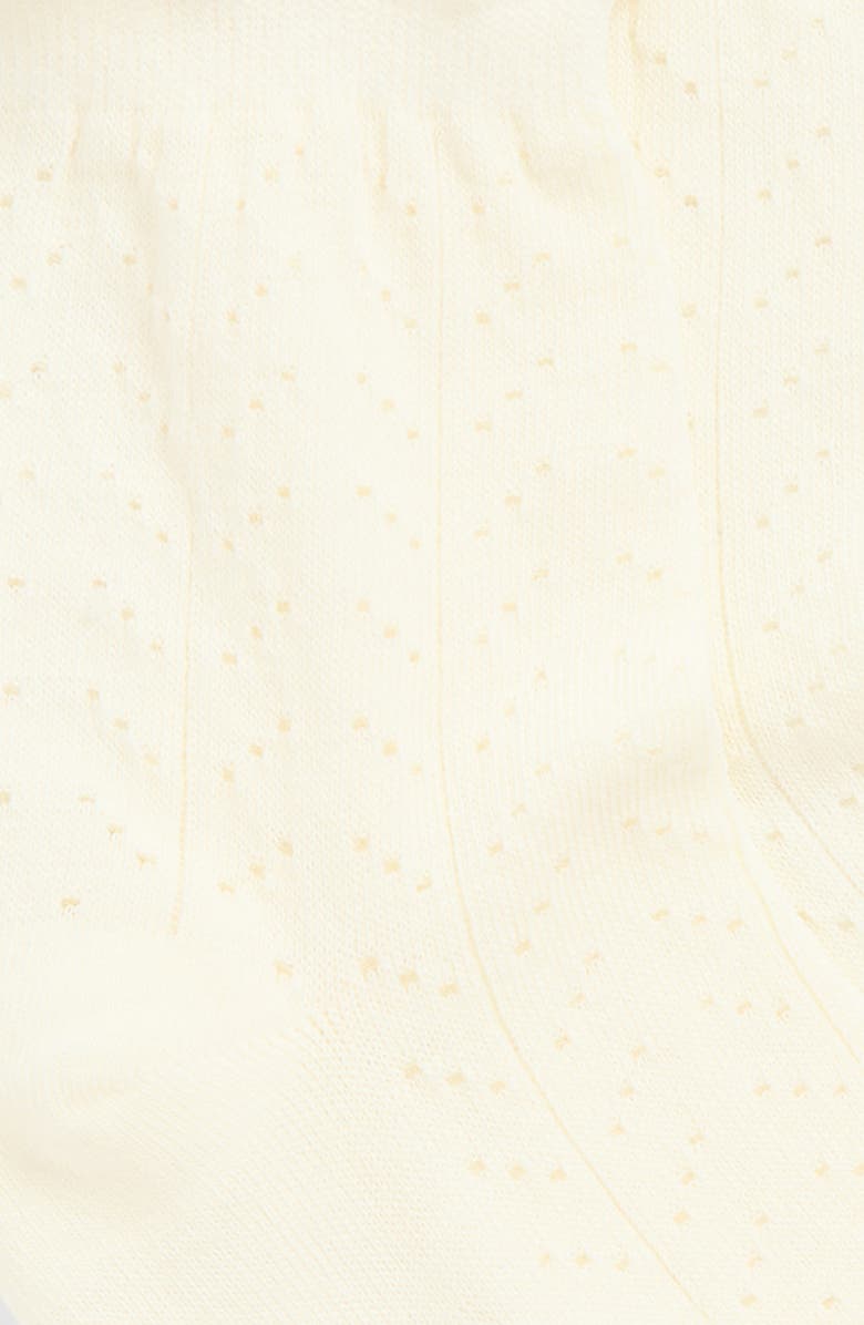 Stems Pointelle Ankle Socks, Alternate, color, Ivory