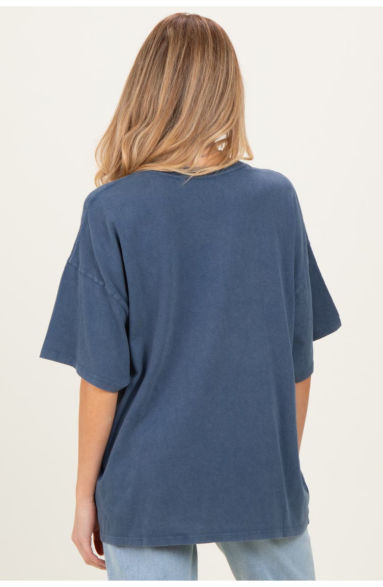 PinkBlush Oversized Mineral Wash T-Shirt, Alternate, color, Navy Blue