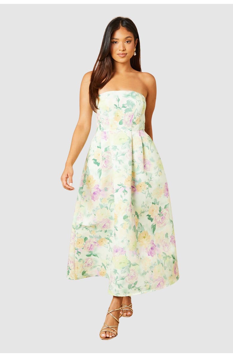 Oasis Petite Occasion Strapless Mini Dress, Main, color, Lilac