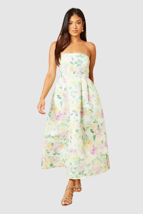 Petite Occasion Strapless Mini Dress
