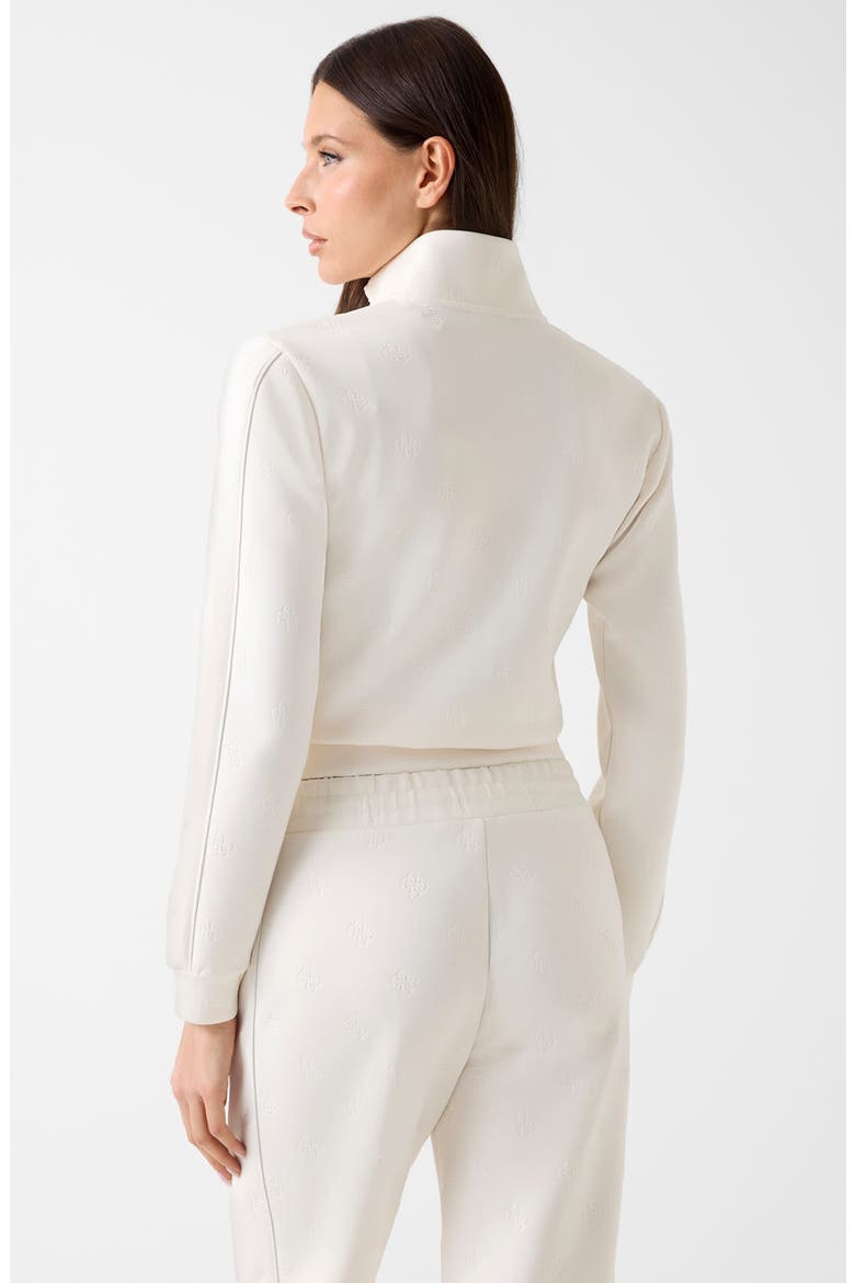 Calista 4G Front Zip Sweatshirt, Alternate, color, WHITE