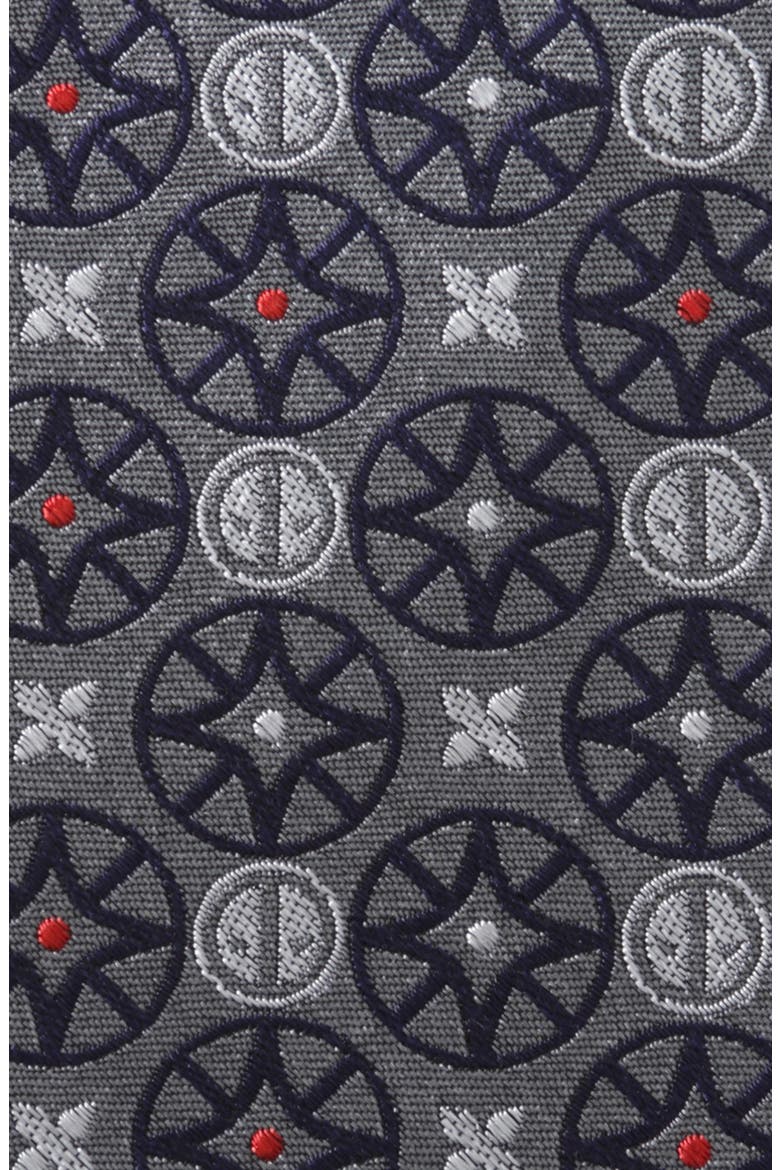 x Marvel Deadpool Medallion Silk Tie, Alternate, color, GRAY
