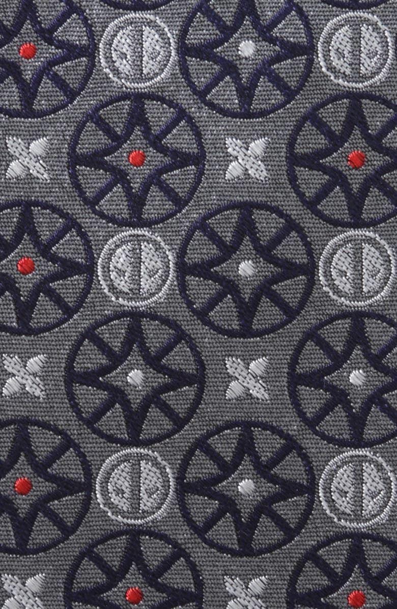 Cufflinks, Inc. x Marvel Deadpool Medallion Silk Tie, Alternate, color, Gray
