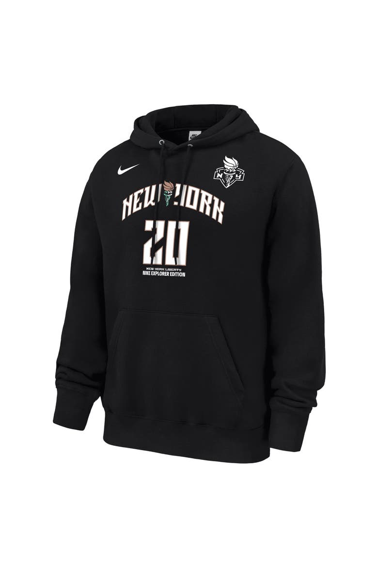 Men's Nike Sabrina Ionescu Black New York Liberty Explorer Edition Name & Number Hoodie, Alternate, color, Black