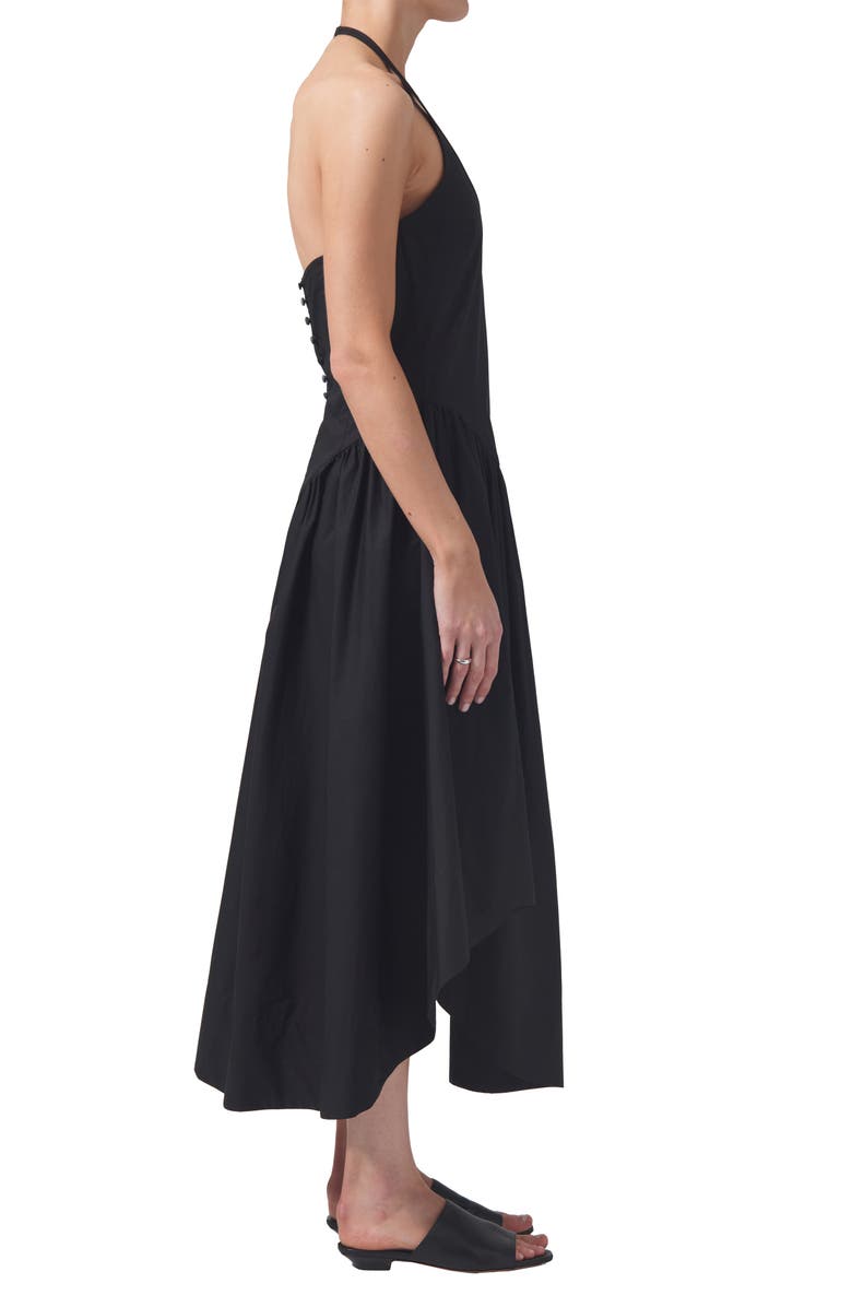 Citizens of Humanity Poppi Handkerchief Hem Cotton Halter Dress, Alternate, color,