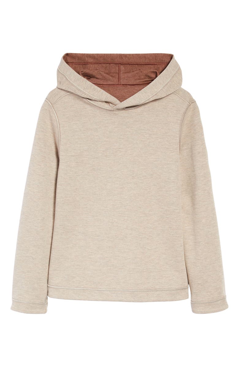 Johnston & Murphy Kids' Solid Reversible Hoodie, Main, color, Rust/ Oatmeal