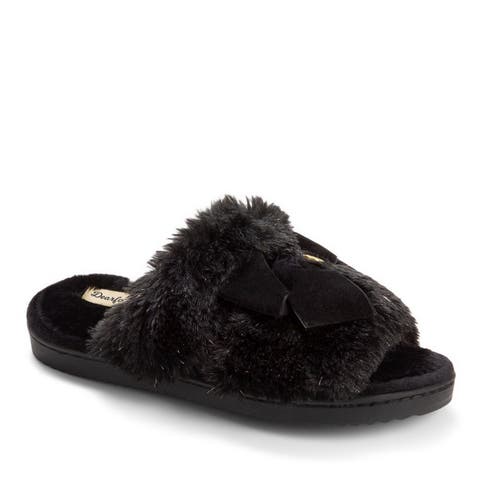 Bianca Pile Slide Slipper with Bow (Women)