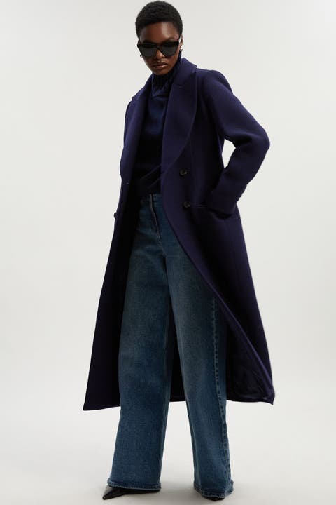 Double Breasted Tailored Midi Coat