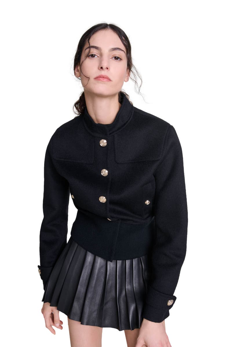 maje Wool jacket, Alternate, color, 