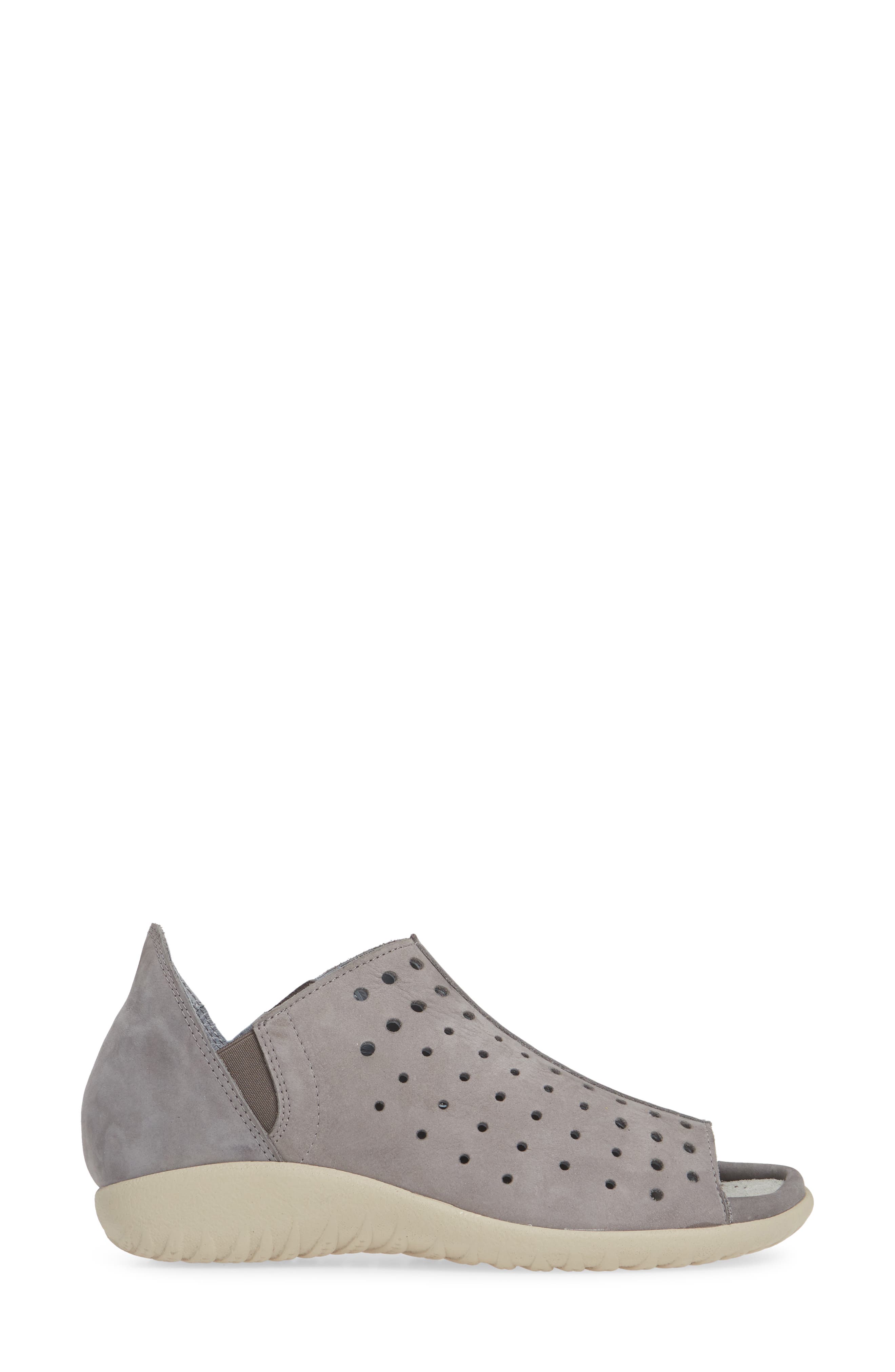 Hikoa Wedge Sandal, Alternate, color, SMOKE GREY NUBUCK LEATHER