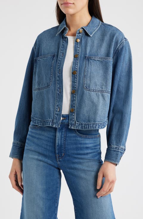 Denim Crop Shirt