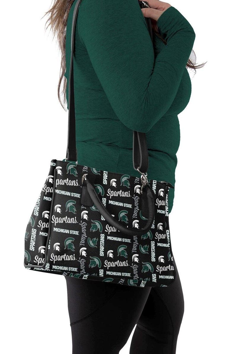 FOCO Michigan State Spartans Repeat Brooklyn Tote, Alternate, color, Black