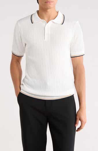 TOM BAINE Knit Polo Sweater