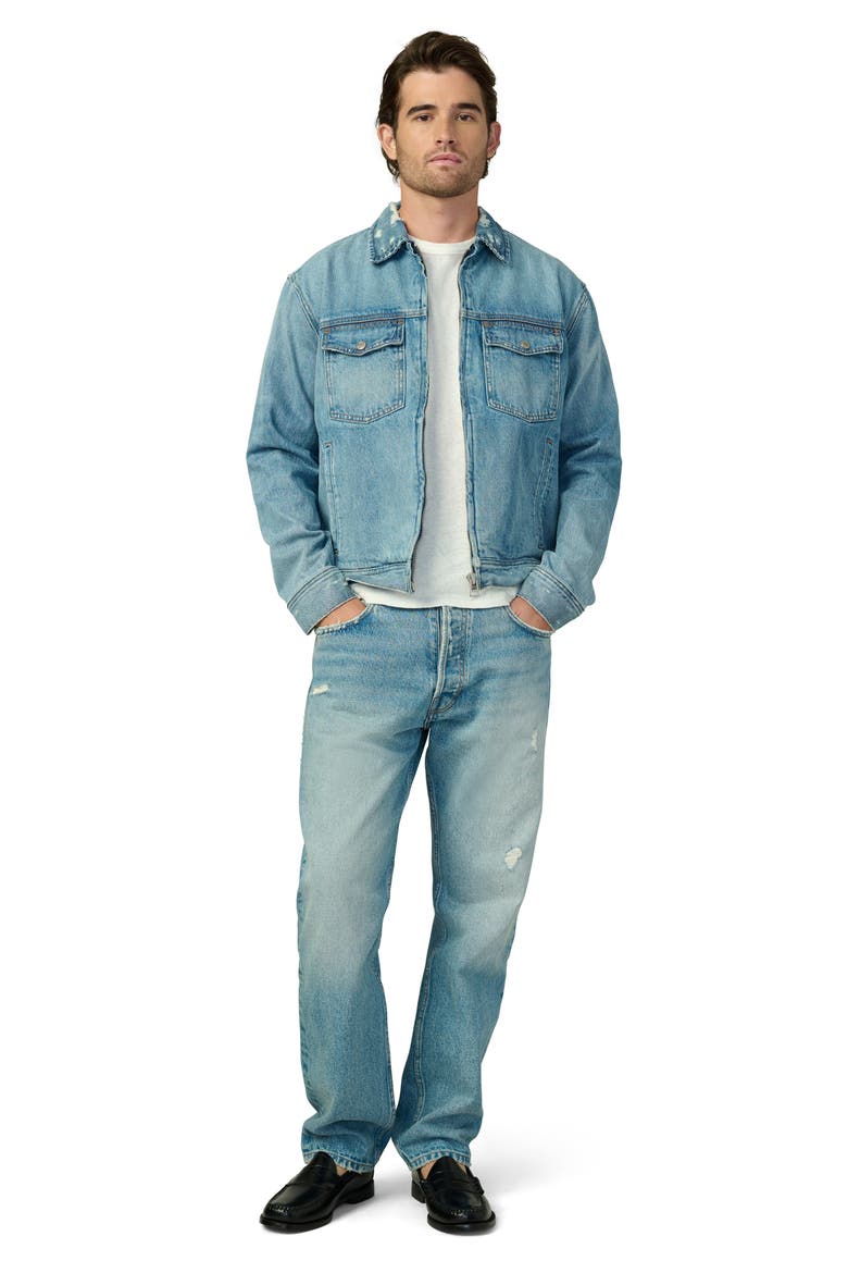 Alan Zip Denim Jacket, Alternate, color, TUJUNGA
