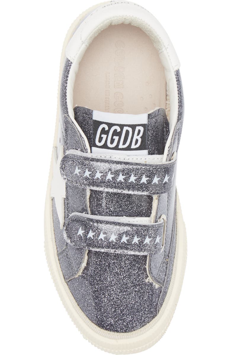 Golden Goose Kids' May School Glitter Low Top Sneaker, Alternate, color, Antracite/ White