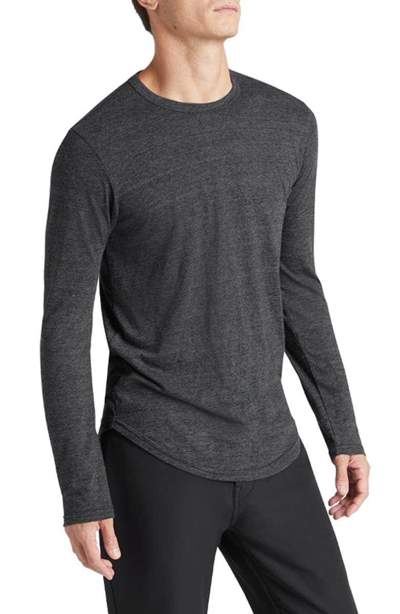Goodlife Scallop Crewneck Long Sleeve T-Shirt, Alternate, color, 