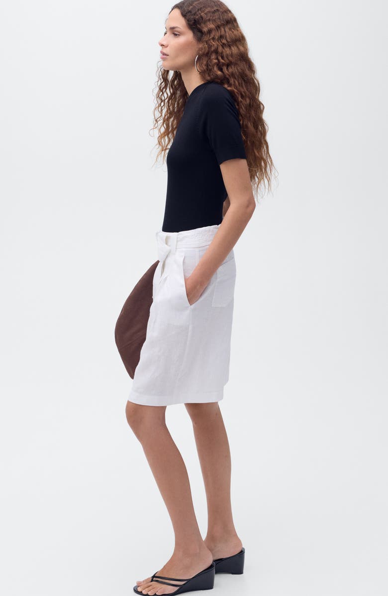 MANGO Short Sleeve Sweater, Alternate, color, Black