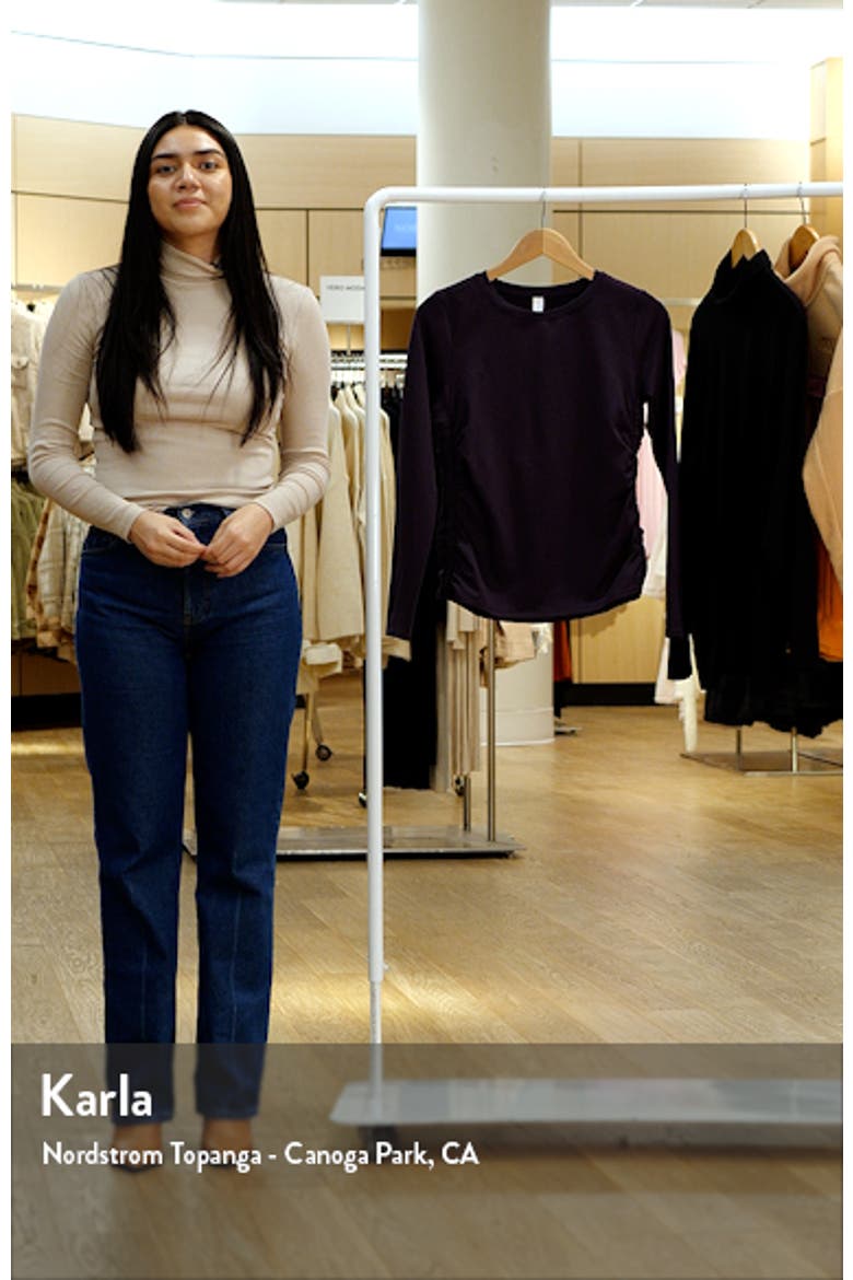 Ruched Long Sleeve T-Shirt video