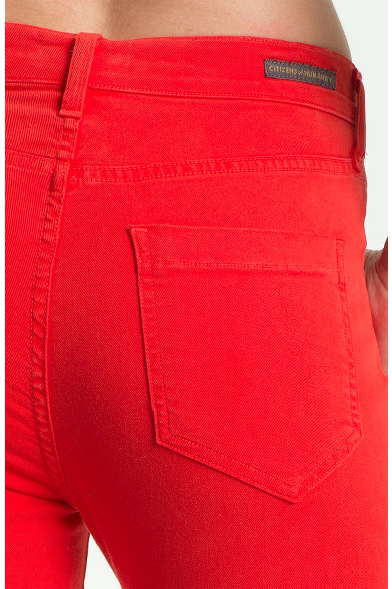 'Carlton' Crop Skinny Jeans, Alternate, color, VILLA RED