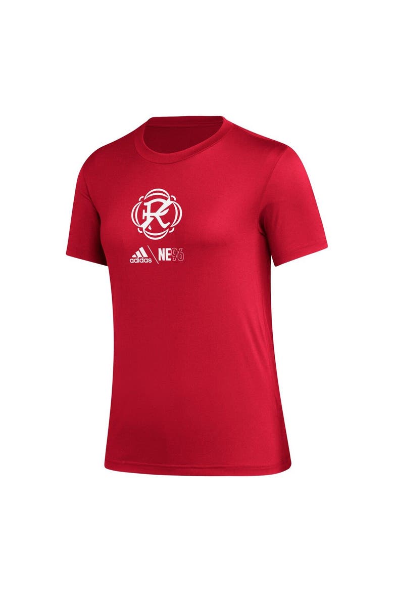 Women's adidas Red New England Revolution AEROREADY Club Icon T-Shirt, Alternate, color, Red