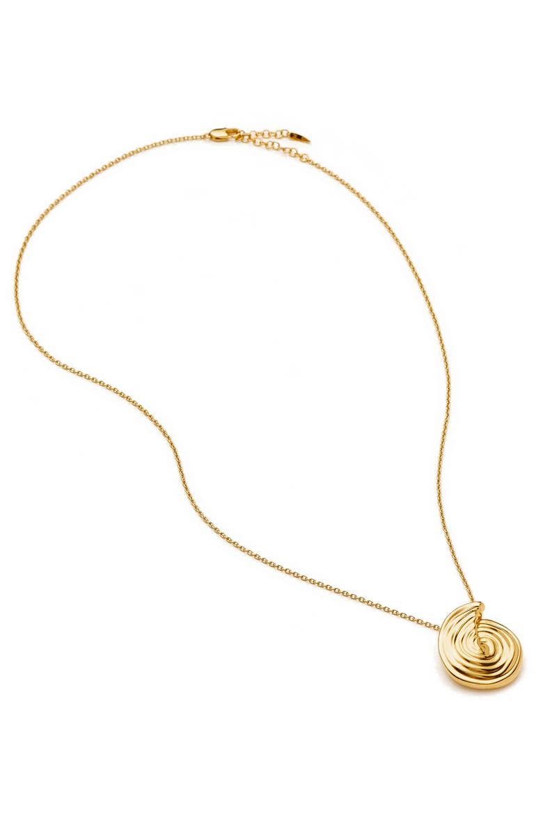 Missoma Large Spiral Pendant Necklace, Alternate, color, Gold