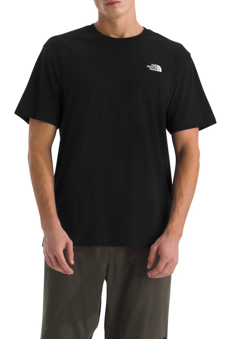 Evolution Logo Cotton T-Shirt, Main, color, TNF BLACK