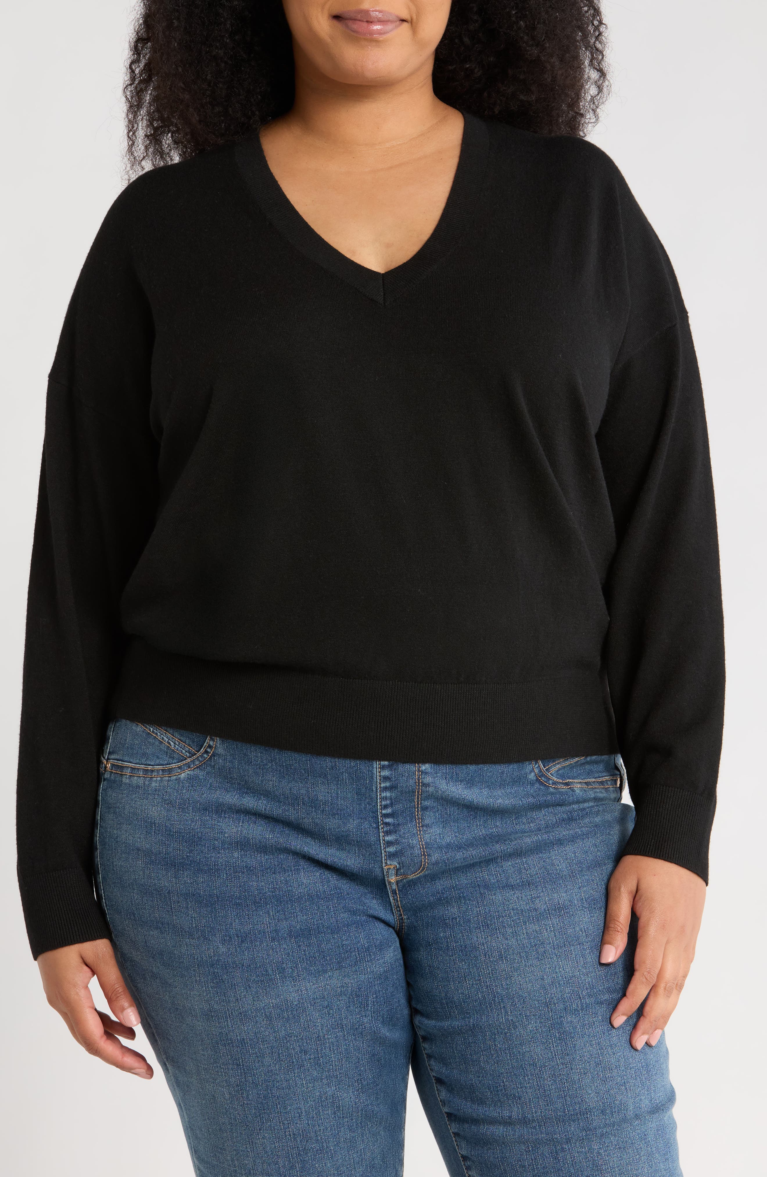 NORDSTROM RACK V-Neck Pullover Sweater