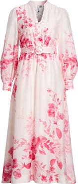 Ever New Rosalyn Floral Long Sleeve Belted Dress