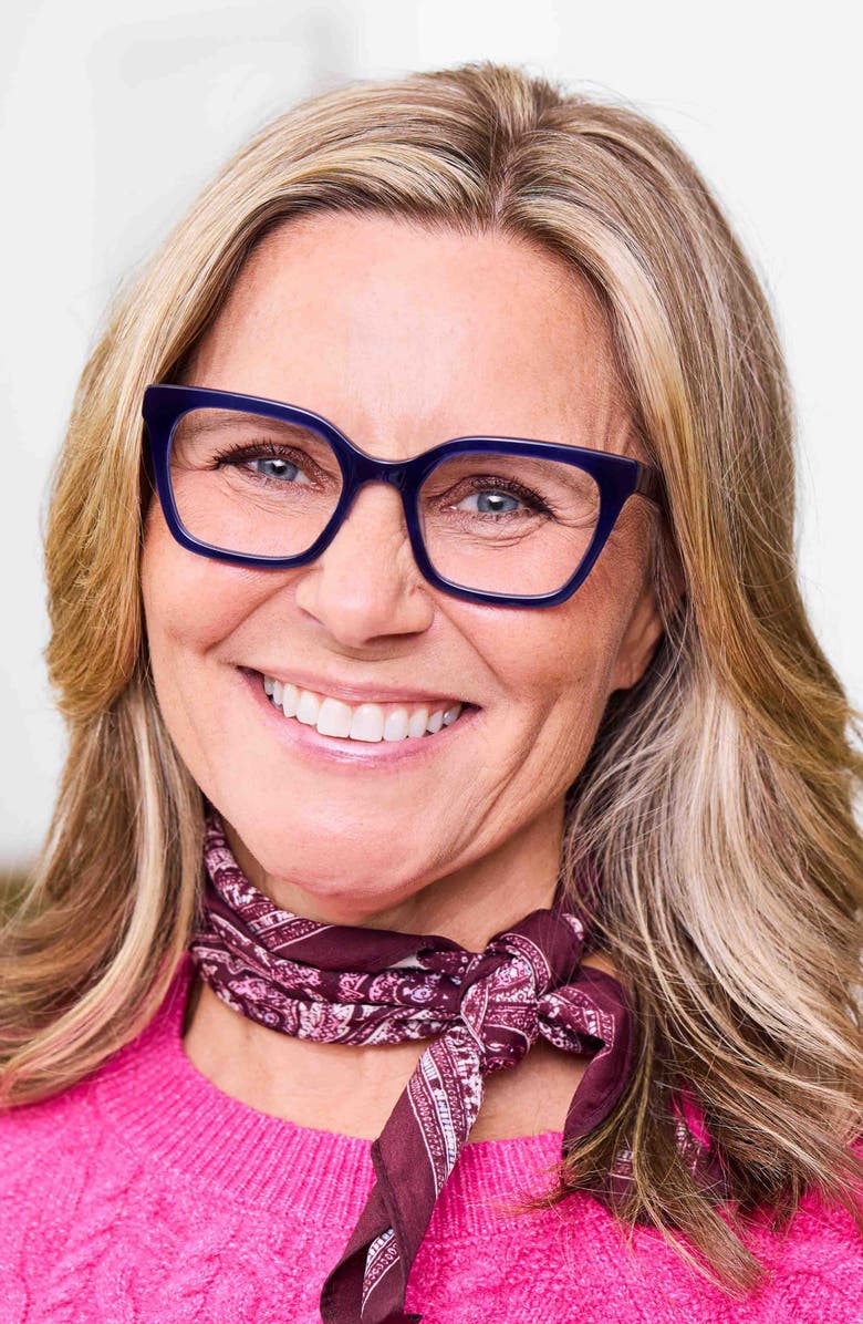 eyebobs Overlook 50mm Cat Eye Readers, Alternate, color, Midnight Blue Crystal