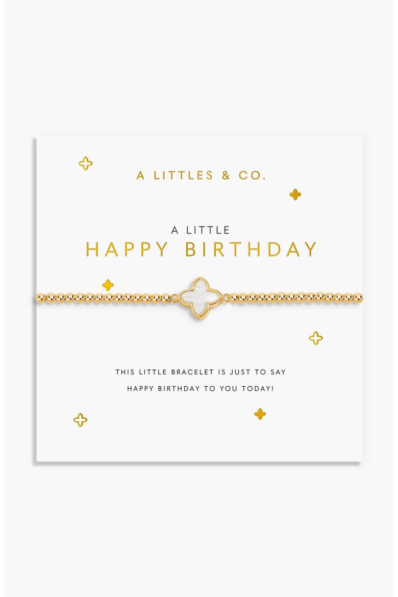 A Little 'Happy Birthday' Bracelet, Main, color, Gold-Tone Plated