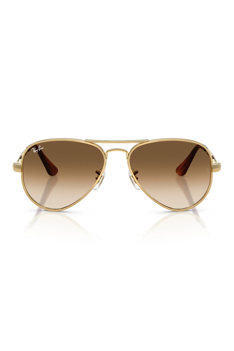 Max Aviator 58mm Gradient Pilot Sunglasses, Main, color, ARISTA / CLEAR GRADIENT BROWN