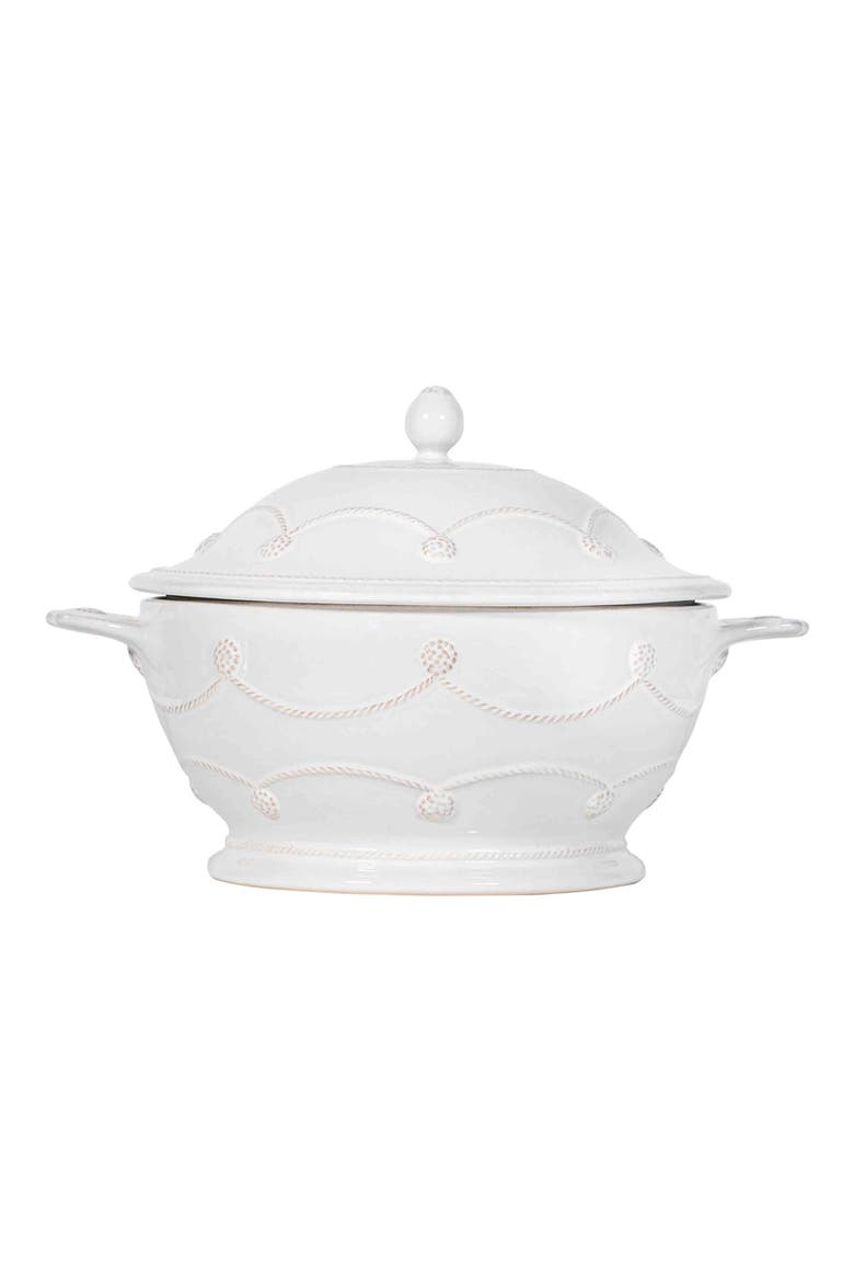 Berry & Thread Ceramic Casserole Dish with Lid, Main, color, WHITEWASH