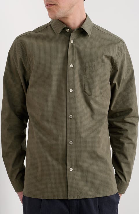 Turnstone Check Organic Cotton Button-Up Shirt