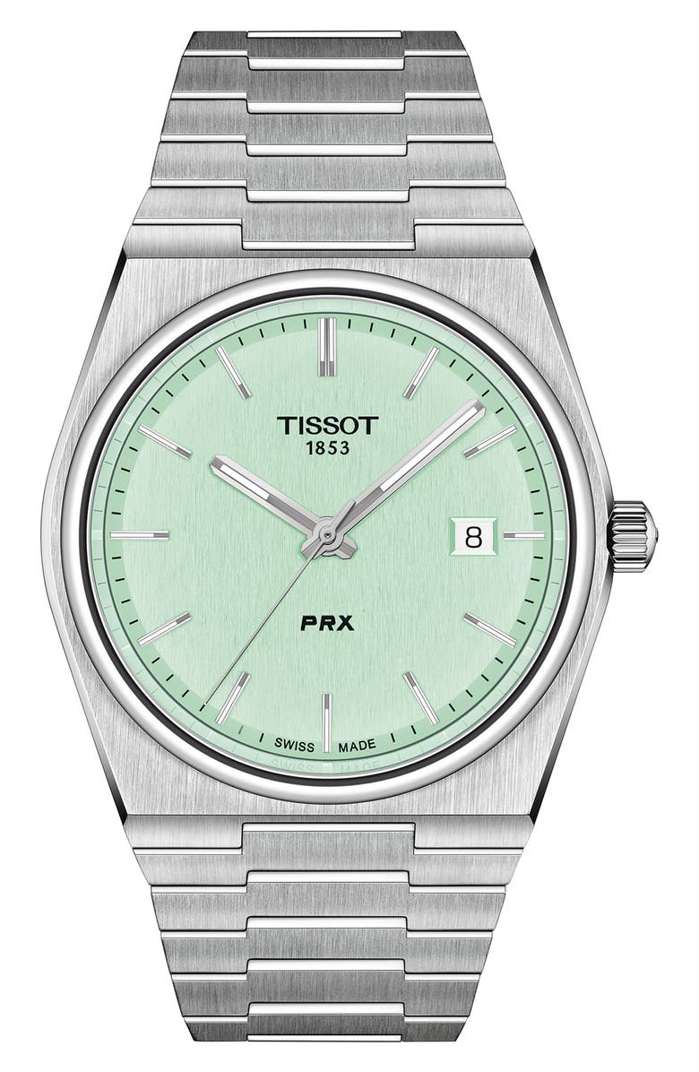 Tissot PRX Bracelet Watch, 40mm, Main, color, Silver