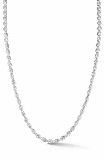 Pear Cut Cubic Zirconia Tennis Necklace