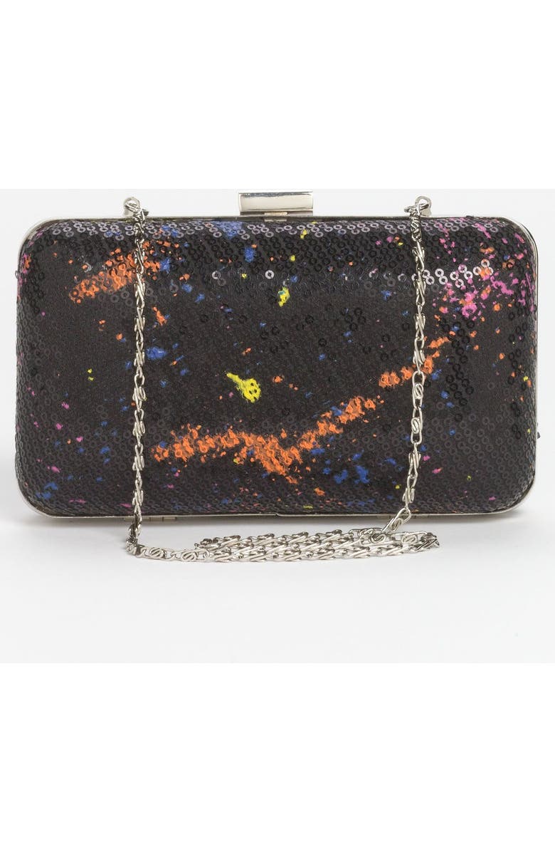 Jessica McClintock 'Graffiti' Clutch, Alternate, color,