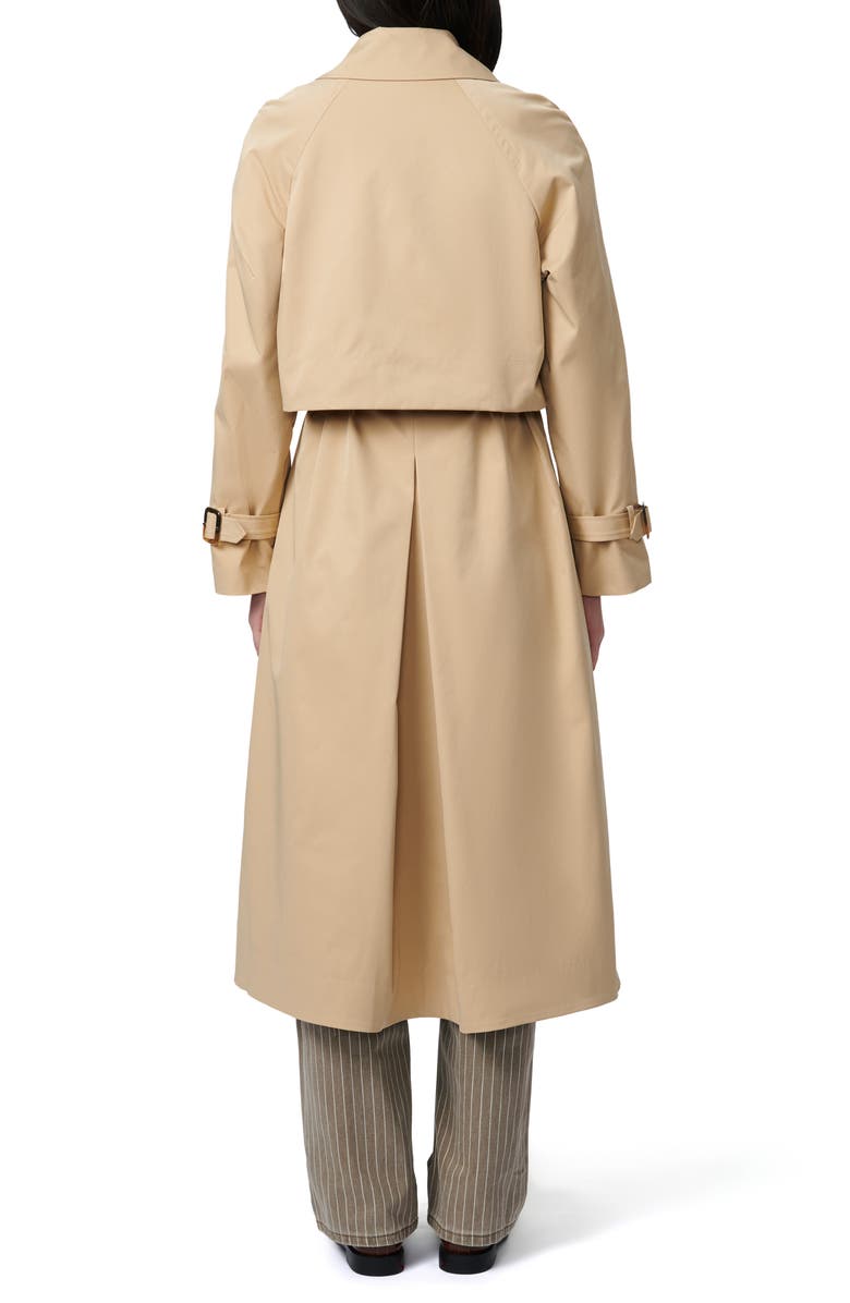 Bernardo Modern Trench Coat, Alternate, color, Sand
