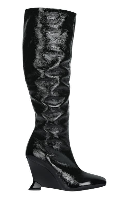 Balmain Wedge Boots In Black