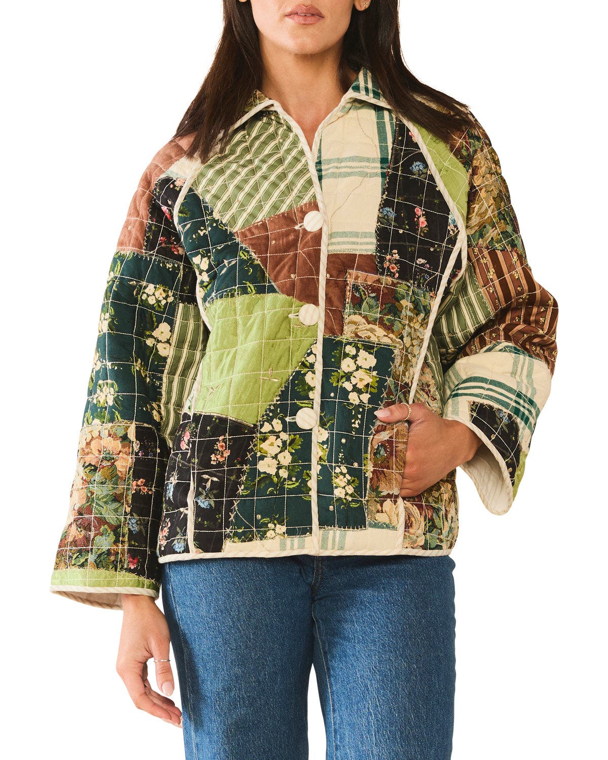 Quilted Scrap Jacket - image 2