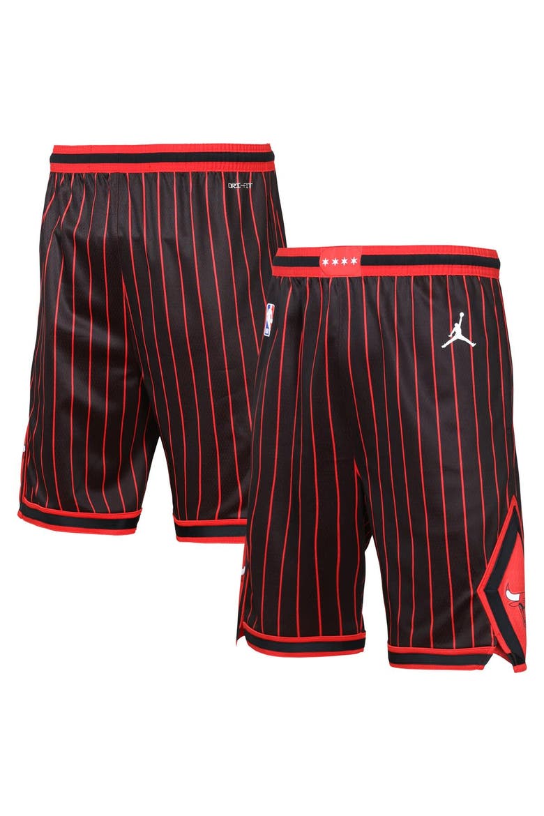 Youth Jordan Brand  Black Chicago Bulls Authentic Statement Edition Swingman Shorts, Main, color, Black
