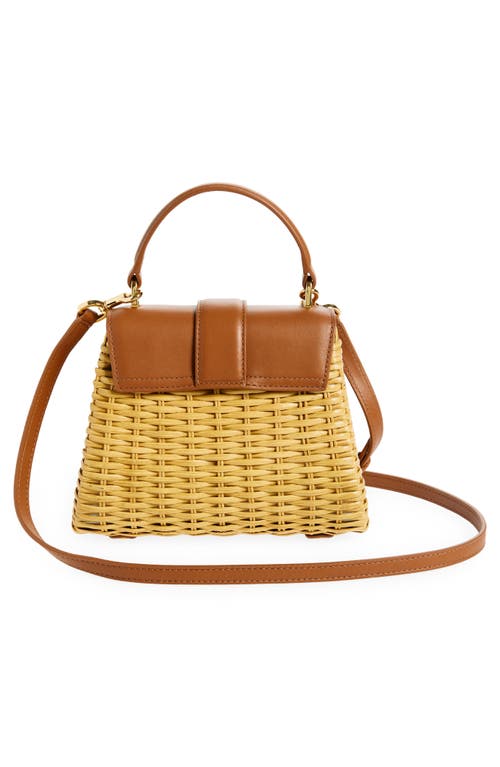 Veronica Beard Small Wicker Avenue Crossbody Bag In Hazelwood