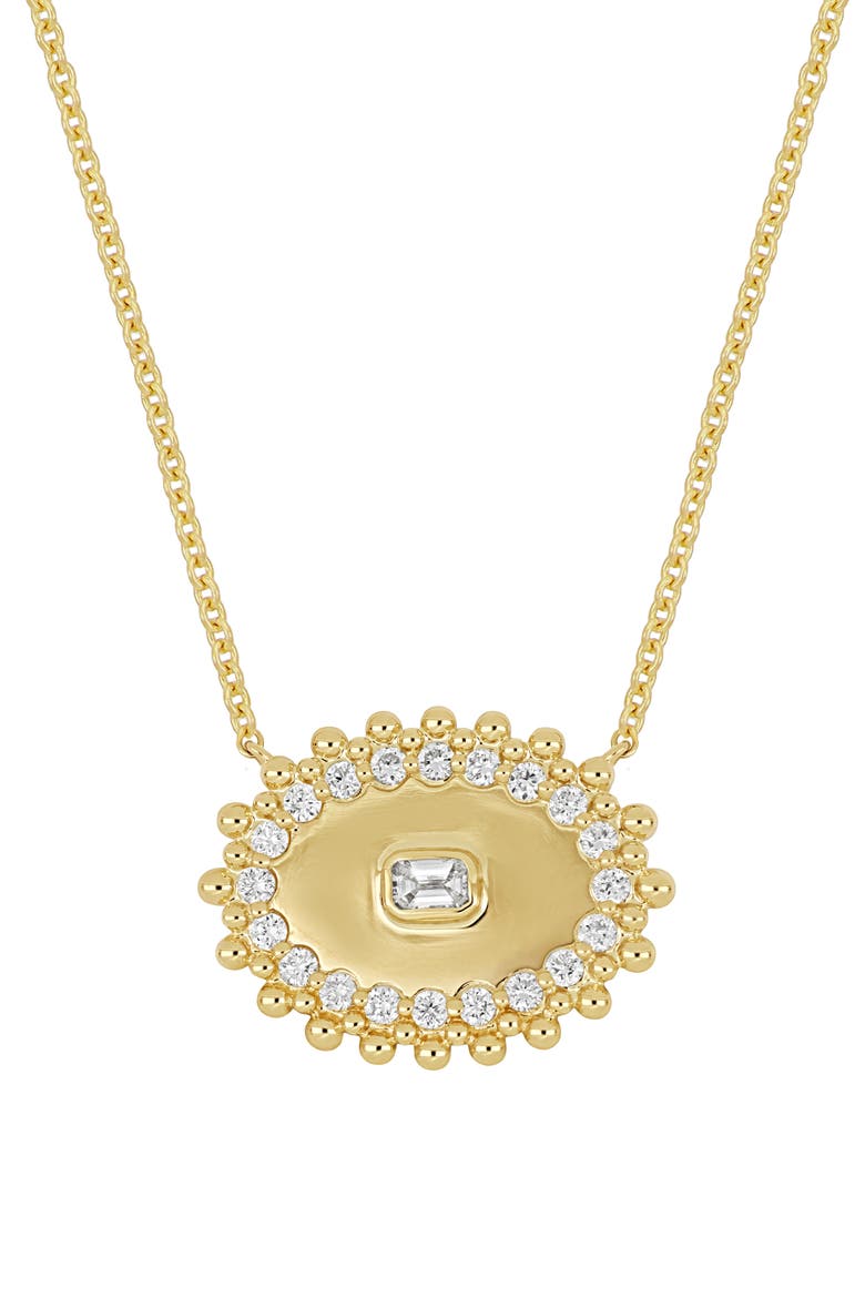 Mykonos 18k Gold Diamond Pendant Necklace, Main, color, 18KY