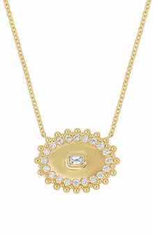 Mykonos 18k Gold Diamond Pendant Necklace